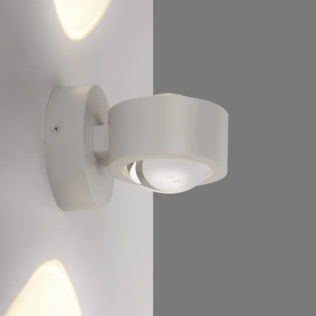 Schöner Wohnen-Kollektion LED Wandleuchte CHIA, Sandfarben, Up- & Downlight