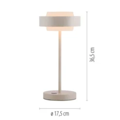 Schöner Wohnen-Kollektion LED Tischleuchte Elmo sandbrise Touchdimmer