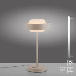 Schöner Wohnen-Kollektion LED Tischleuchte Elmo sandbrise Touchdimmer