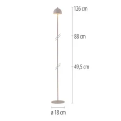 Schöner Wohnen-Kollektion LED Akku Stehleuchte BELLIES, Sandfarben, aufladbar, USB-Kabel