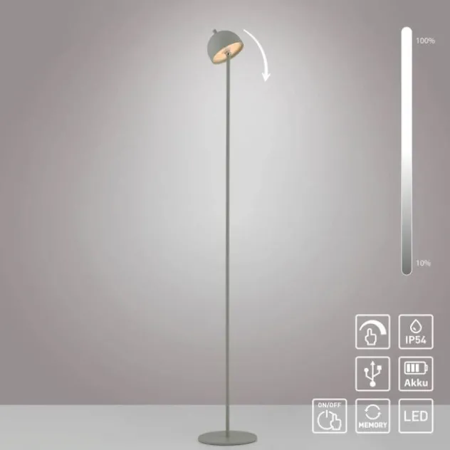 Schöner Wohnen-Kollektion LED Akku Stehleuchte BELLIES, Frühlingserwachen, aufladbar, USB-Ladekabel