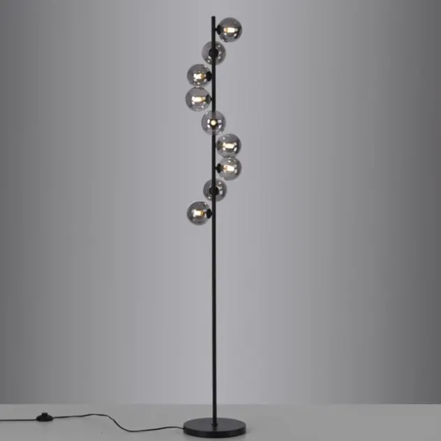 Schöner Wohnen Kollektion LED Stehleuchte Dubai schwarz 9flammig
