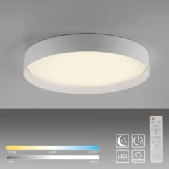 Schöner Wohnen-Kollektion LED Deckenleuchte TAVOLI, weiss, rund D=49cm, dimmbar, Fernbedienung