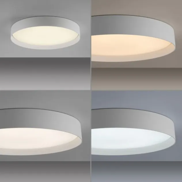 Schöner Wohnen-Kollektion LED Deckenleuchte TAVOLI, weiss, rund D=49cm, dimmbar, Fernbedienung