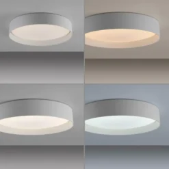 Schöner Wohnen-Kollektion LED Deckenleuchte TAVOLI, weiss, rund D=39cm, dimmbar, Fernbedienung