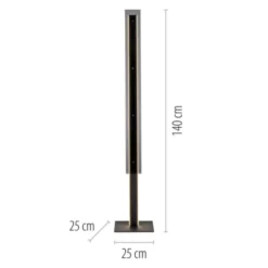 Schöner Wohnen-Kollektion LED Stehleuchte LENA, schwarz, Schnurdimmer, Memory
