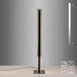 Schöner Wohnen-Kollektion LED Stehleuchte LENA, schwarz, Schnurdimmer, Memory