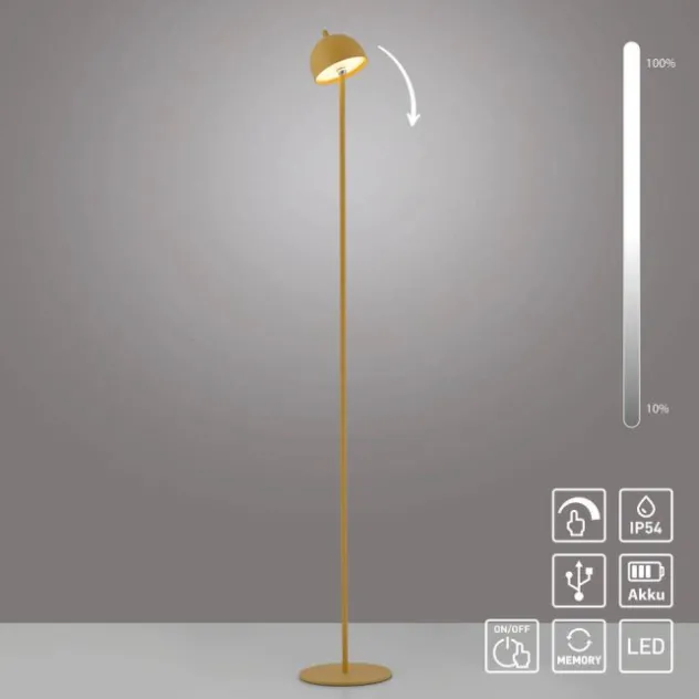 Schöner Wohnen-Kollektion LED Akku Stehleuchte BELLIES, Blütenzauber, aufladbar, USB-Ladekabel