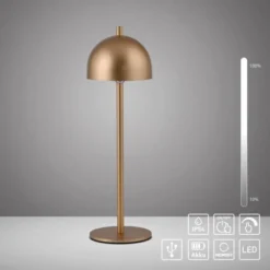 Schöner Wohnen-Kollektion LED Tischleuchte Bellies goldfarben