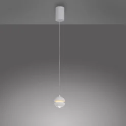 Schöner Wohnen-Kollektion LED Pendelleuchte LINI, weiss, Comfort Lift