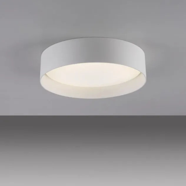 Schöner Wohnen-Kollektion LED Deckenleuchte TAVOLI weiss, rund D=28,5cm, dimmbar, Fernbedienung