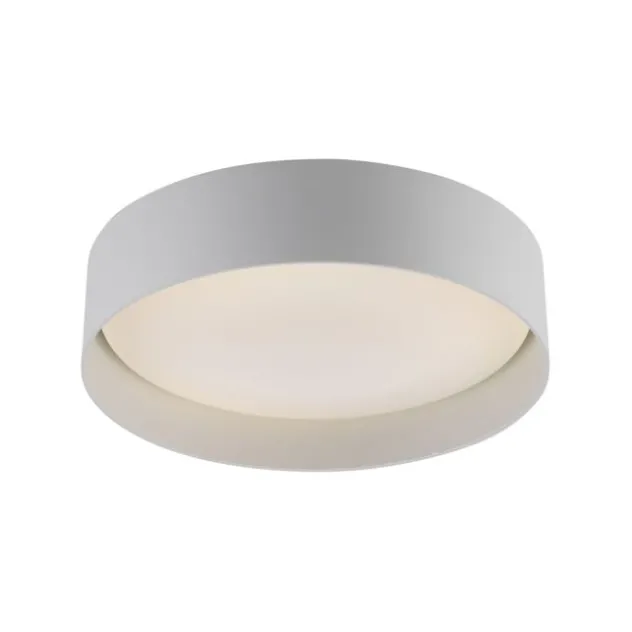 Schöner Wohnen-Kollektion LED Deckenleuchte TAVOLI weiss, rund D=28,5cm, dimmbar, Fernbedienung