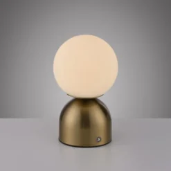 SCHÖNER WOHNEN-Kollektion LED Akku Tischleuchte RUDI, gold, USB-Ladekabel