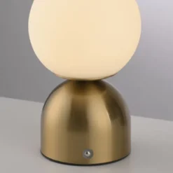 SCHÖNER WOHNEN-Kollektion LED Akku Tischleuchte RUDI, gold, USB-Ladekabel