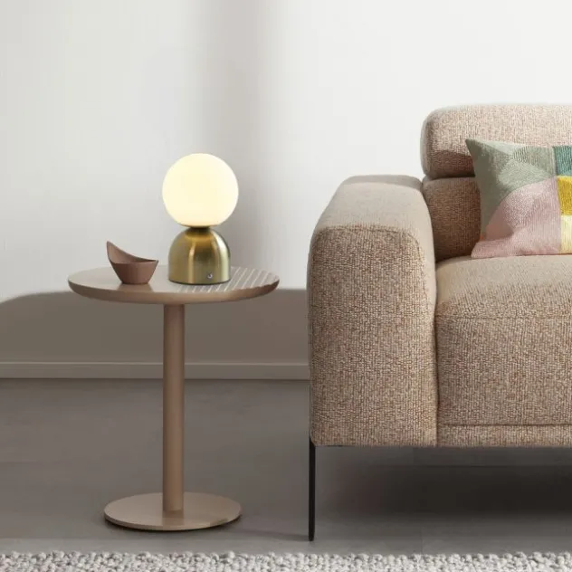 SCHÖNER WOHNEN-Kollektion LED Akku Tischleuchte RUDI, gold, USB-Ladekabel