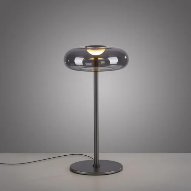 Schöner Wohnen-Kollektion LED Tischleuchte POSH, grau, dimmbar, warmweiß