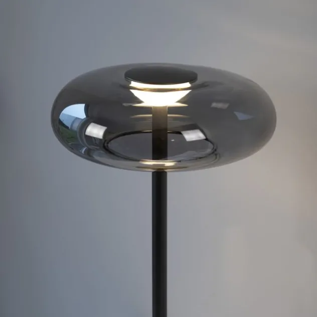 Schöner Wohnen-Kollektion LED Tischleuchte POSH, grau, dimmbar, warmweiß
