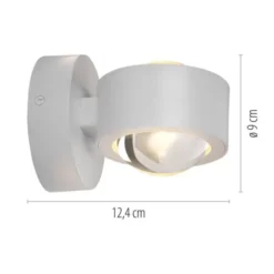 Schöner Wohnen-Kollektion LED Wandleuchte CHIA, weiss, Up- & Down Light