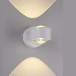 Schöner Wohnen-Kollektion LED Wandleuchte CHIA, weiss, Up- & Down Light