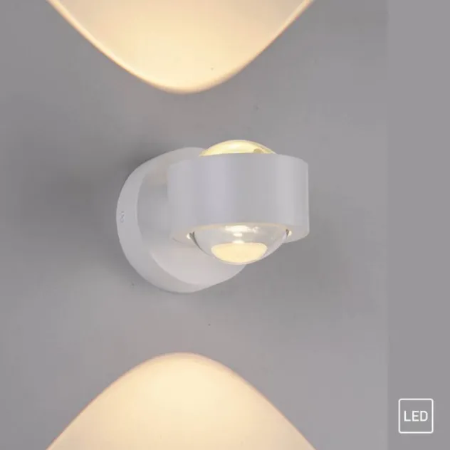 Schöner Wohnen-Kollektion LED Wandleuchte CHIA, weiss, Up- & Down Light