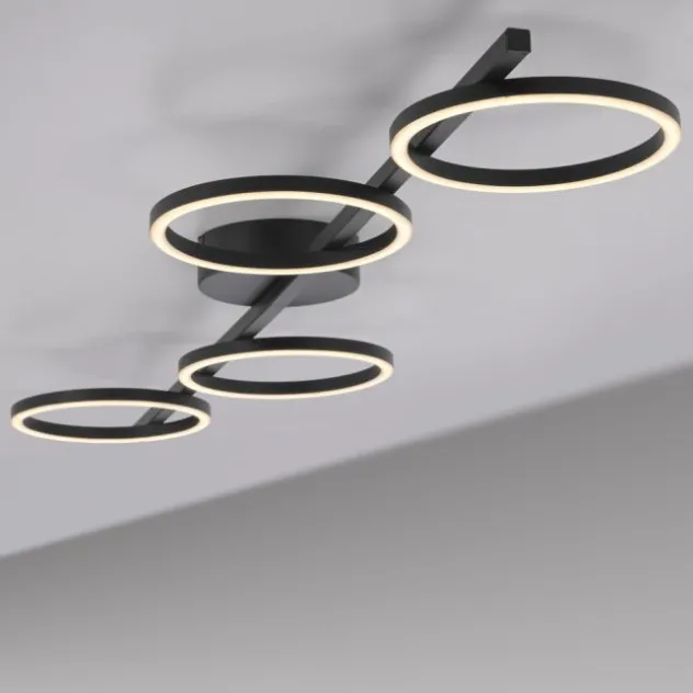 Schöner Wohnen-Kollektion LED Deckenleuchte MINI RITUS, schwarz, dimmbar