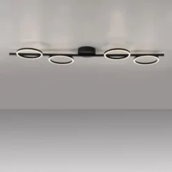 Schöner Wohnen-Kollektion LED Deckenleuchte MINI RITUS, schwarz, dimmbar