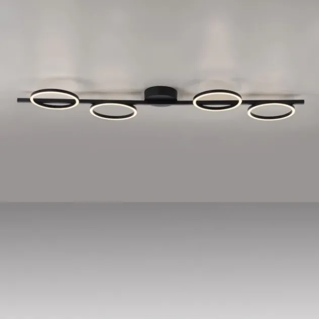 Schöner Wohnen-Kollektion LED Deckenleuchte MINI RITUS, schwarz, dimmbar