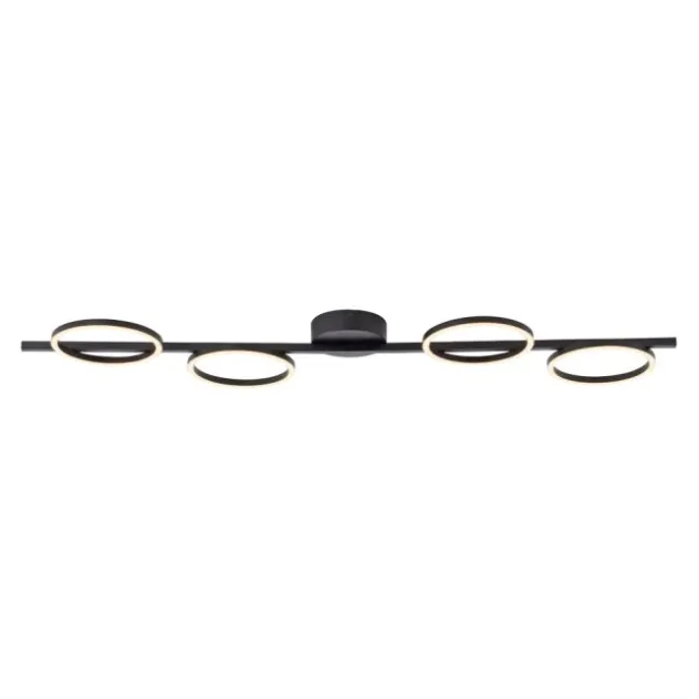 Schöner Wohnen-Kollektion LED Deckenleuchte MINI RITUS, schwarz, dimmbar