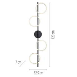 Schöner Wohnen-Kollektion LED Deckenleuchte MINI RITUS, schwarz, dimmbar