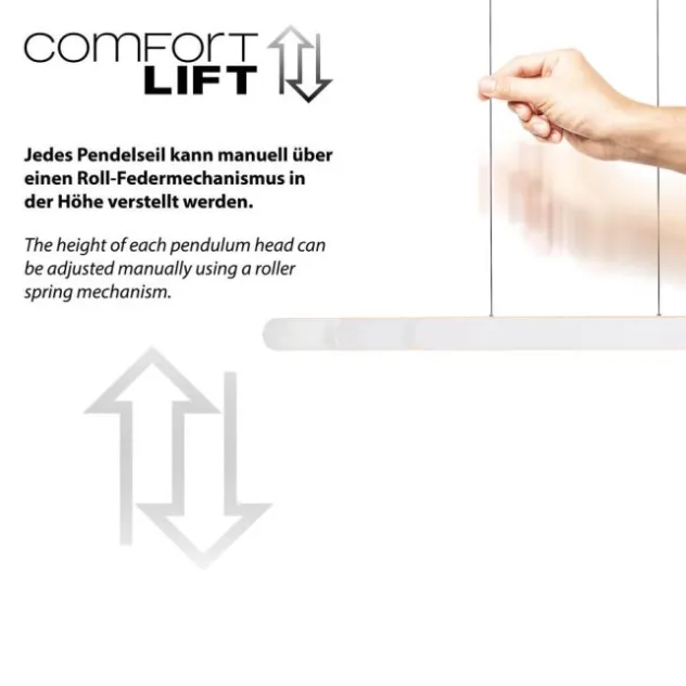 Schöner Wohnen-Kollektion LED Pendelleuchte ADRIANA ROUND, weiss, dimmbar