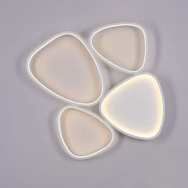 Schöner Wohnen-Kollektion LED Deckenleuchte PEBBLES, weiss, dimmbar