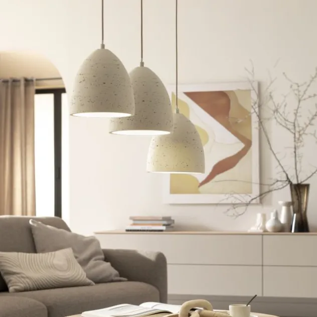 Schöner Wohnen-Kollektion Pendelleuchte TRAVENTA, sandfarben, 3-flammig