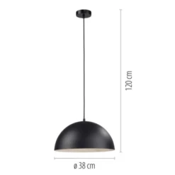 Schöner Wohnen-Kollektion Pendelleuchte ALI, schwarz, LED geeignet
