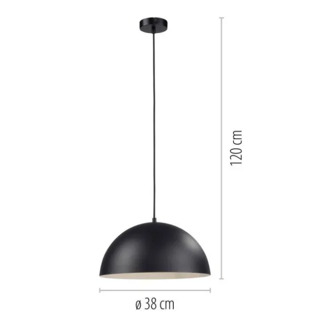 Schöner Wohnen-Kollektion Pendelleuchte ALI, schwarz, LED geeignet