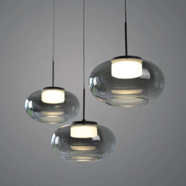 Schöner Wohnen-Kollektion Pendeleuchte SIA schwarz, 3-flammig, dimmbar, SimplyDim, höhenverstellbar