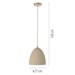 Schöner Wohnen-Kollektion Pendelleuchte TRAVENTA, sandfarben, E27 Fassung