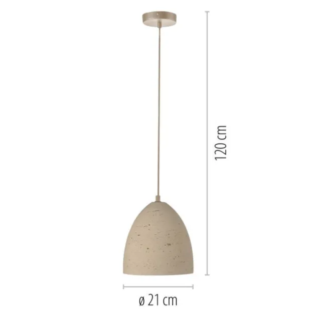Schöner Wohnen-Kollektion Pendelleuchte TRAVENTA, sandfarben, E27 Fassung