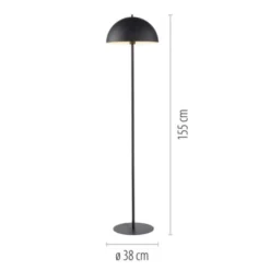 Schöner Wohnen-Kollektion Stehleuchte ALI, schwarz, Fußschalter