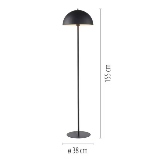 Schöner Wohnen-Kollektion Stehleuchte ALI, schwarz, Fußschalter
