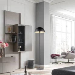 Schöner Wohnen-Kollektion Stehleuchte ALI, schwarz, Fußschalter