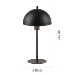 Schöner Wohnen-Kollektion Tischleuchte ALI, schwarz, 1,5 m Kabellänge