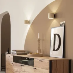 Schöner Wohnen-Kollektion Wandleuchte TRAVENTA grau, Leuchtmittel wechselbar