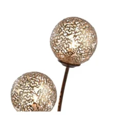 Stehleuchte, Braun-Gold, Landhaus-Stil, 6flg, G9, dekorativ, Kugel