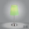 Tischleuchte, grün, 1x E14 LED, Schirm, inkl. Schnurschalter